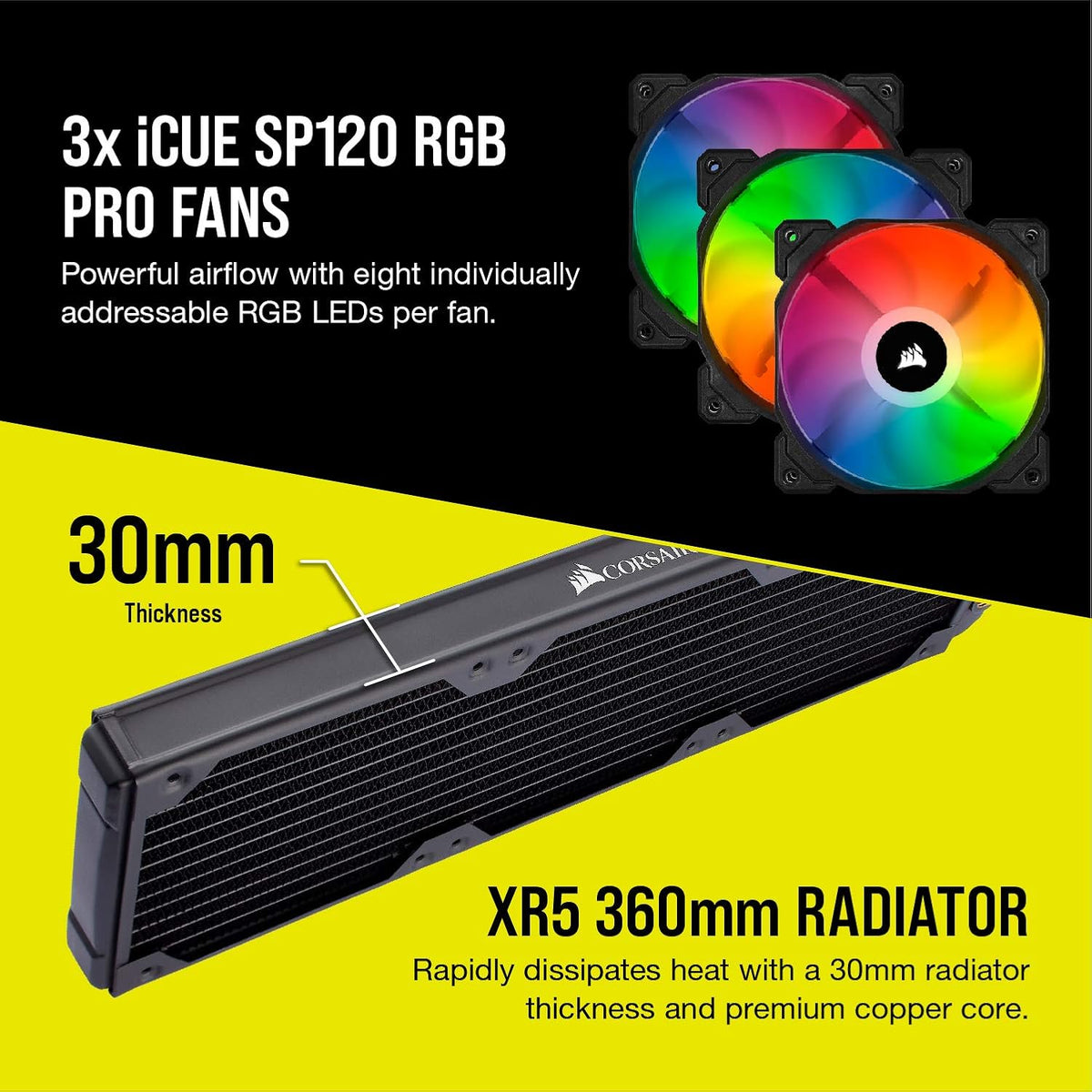 Corsair Kit de Refroidissement Hydro X Series iCUE XH303i RGB Ref