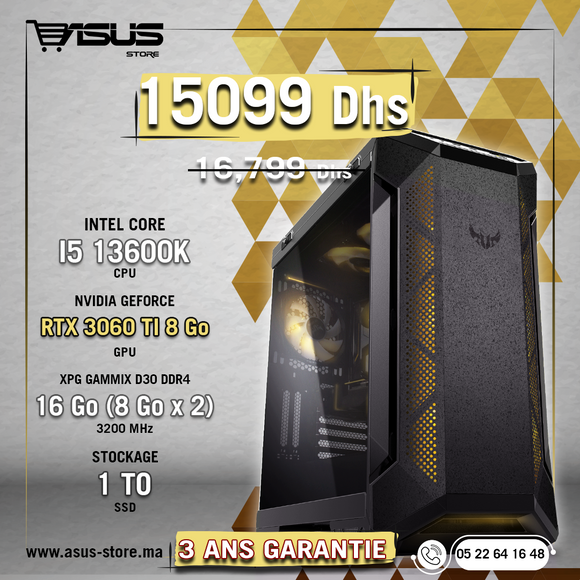 PC GAMER INTEL CORE I5-13600K-RTX 3060Ti