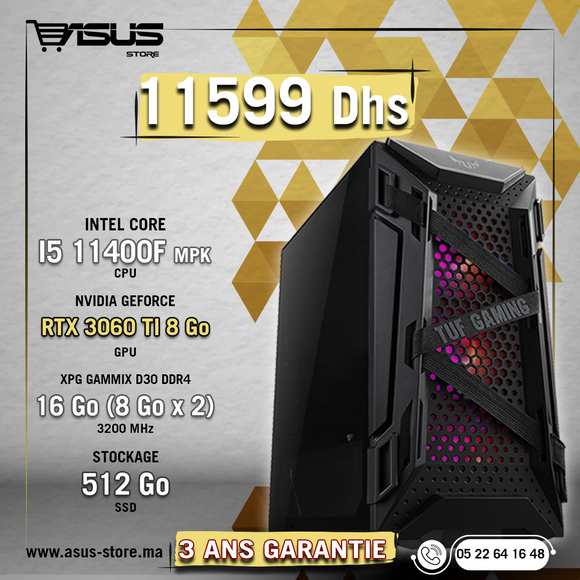 PC GAMER INTEL CORE i5 11400F-RTX 3060Ti