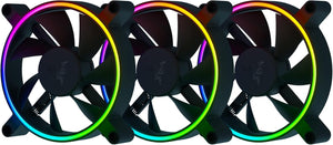 Razer Ventilateur pour PC Kunai 120MM aRGB LED PWM Performance Fan - 3 Fans Ref: RC21-01810100-R3M1