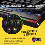Corsair Clavier K95 RGB PLTN MX Speed Noir Ref: CH-9127014-FR