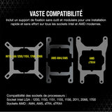 Corsair Refroidisseur Liquide CPU H100i ELT CAP Ref: CW-9060050-WW Blanc