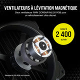 Corsair Refroidisseur Liquide CPU H100i ELT CAP Ref: CW-9060050-WW Blanc