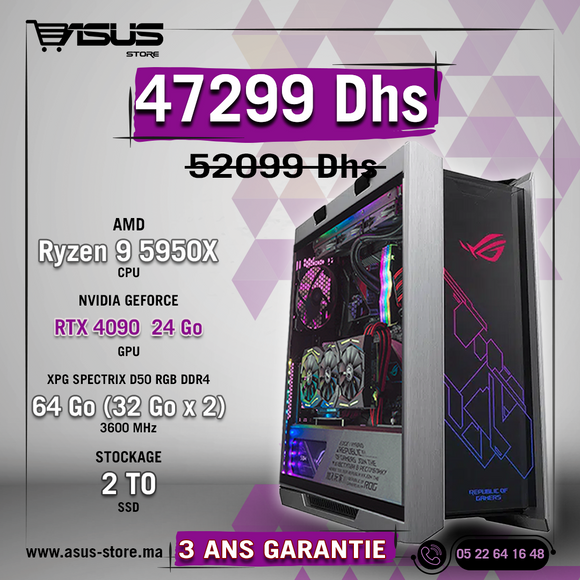 SETUP GAMER INTEL CORE i5 11400F-RTX 3050 + CHAISE GAMER +MONITEUR GAM –  Asus Store Maroc - Setup Gamer & Composant