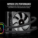 Corsair Refroidisseur Liquide CPU H60i RGB Ref: CW-9060049-WW Noir