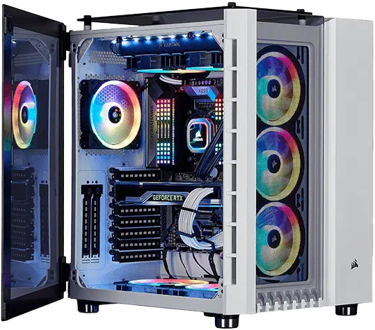 BOITIER PC GAMER CORSAIR CRYSTAL 680X RGB (Blanc)