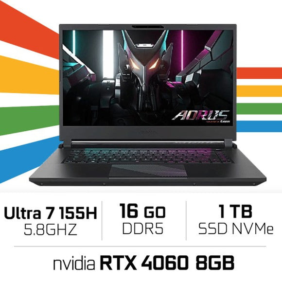 Aorus 15 BKG-13FR794CD Ultra7 155H/16GB DDR5/1TB SSD/RTX4060 8GB/15.6