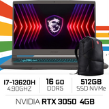 MSI THIN 15 B13UC-2658MA i7-13620H/16GB DDR4/512GB SSD/RTX 3050/15.6″ 144Hz/Win11/W Bag