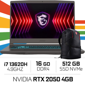 MSI THIN B13UCX-2657MA Intel i7-13620H/16GB DDR4/512GB SSD/RTX 2050 4GB/15.6″ 144Hz/Win11