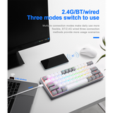 Redragon K616 Fizz PRO 60% Wireless RGB Red Switches (White/Gray)