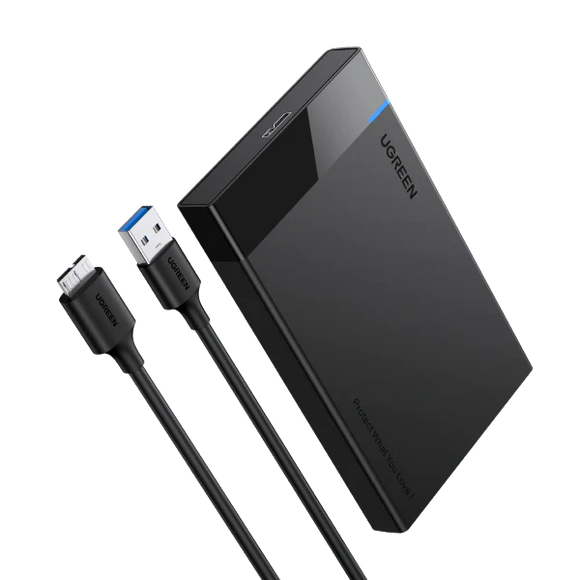 UGREEN USB 3.0 Boîtier Externe pour Disque Dur 2,5 Pouces SATA III II I HDD SSD(30848)