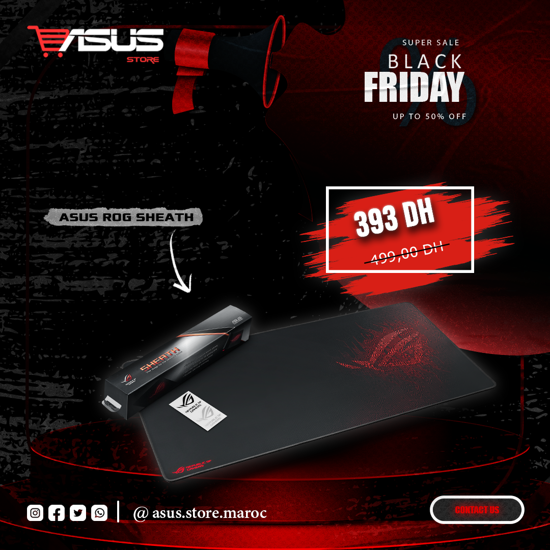 Tapis de souris de jeu ROG Sheath d'ASUS