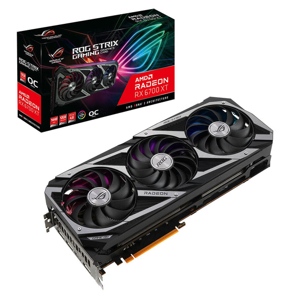 Carte Graphique Graphic Card ASUS ROG STRIX RX 6700 XT O12G GAMING